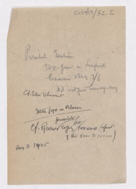 Cushing's notes on a pirated edition of Osler's textbook