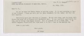 Letter to William Sydney Thayer, July 10, 1915