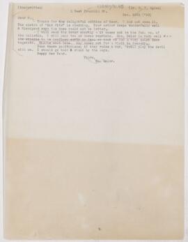 Letter to Henry Vining Ogden, December 26, 1895