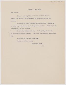 Letter to Henry Barton Jacobs, May 2, 1914