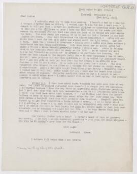 Letter to Susan Revere Chapin, November 3 &5, 1915