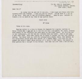 Letter to John Woolman Churchman, February 29, 1916
