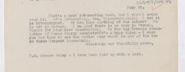 Letter to Edward Granville Browne, July 23, 1919