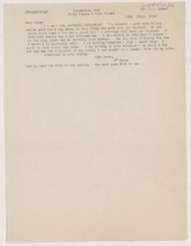 Letter to Henry Vining Ogden, July 15, 1904