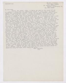 Letter to Katharine Stone Crowell Cushing, May 29, 1917