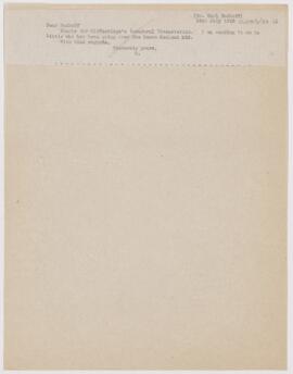 Letter to Karl Sudhoff, July 24, 1913