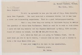 Letter to Campbell Palmer Howard, May 23, 1911