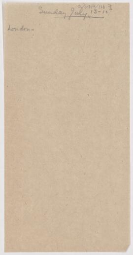 Cushing's notes, (July 13-15, 1913)