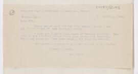Letter to William Pepper, February 1, 1915