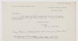 Letter to John Alexander Nixon, March 5, 1913