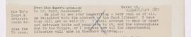 Letter to Henry Mills Hurd, March 18, 1919