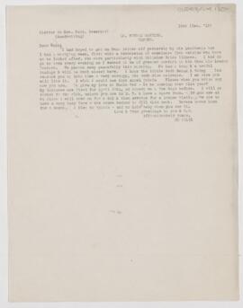 Letter to Mabel Brewster, December 15, 1912