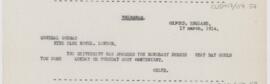 Letter to William C. Gorgas, March 17, 1914
