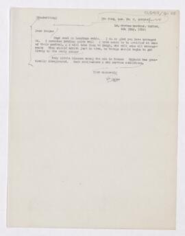 Letter to William C. Gorgas, May 4, 1916