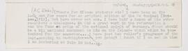 Letter to Arnold Carl Klebs, January 1912