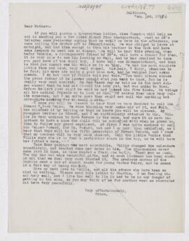 Letter to Ellen Osler