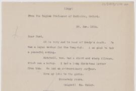 Letter to Henry Mills Hurd, January 20, 1914
