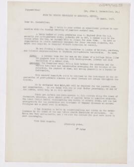 Letter to John D. Jr. Rockefeller, March 26, 1917