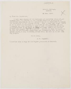 Letter to Sir John Burdon Sanderson, February 26, 1895