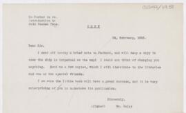 Letter to Paul B. Hoeber, February 24, 1915
