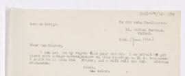 Letter to John Young Walker MacAlister, June 16, 1916