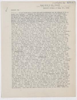 Letter to Susan Revere Chapin, August 6, 1915