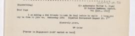 Letter to Walter Hines Page, October 7, 1915