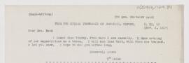 Letter to Mrs. Whitelaw Reid, November 2, 1917