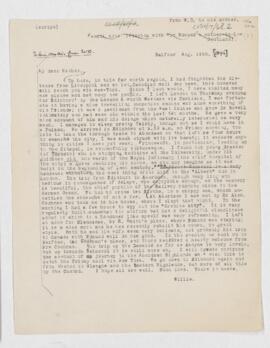Letter to Ellen Osler, August 14, 1872