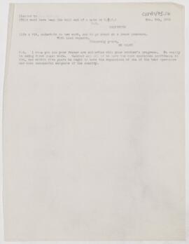 Letter to Dr. Cushing, February 9, 1899