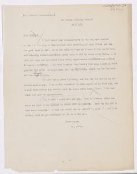 Letter to Henry Mills Thomas, July 20, 1919