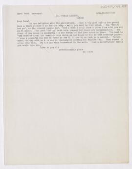 Letter to Mabel Brewster, June 11, 1915