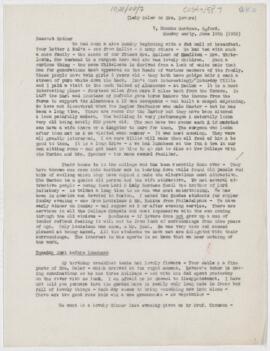Letter to Mrs. John Revere