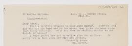 Letter to John George Adami, January 28, 1918