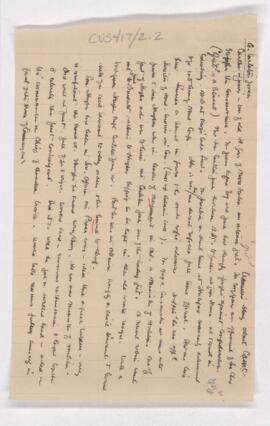 Notes on Gen. G. C. Jones and Canadian Army Medical Corps