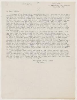 Letter to William Osler, September 15, 1886