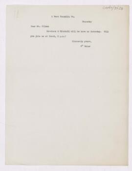 Letter to Daniel Coit Gilman