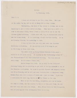 Letter to Henry Barton Jacobs, February 5, 1915