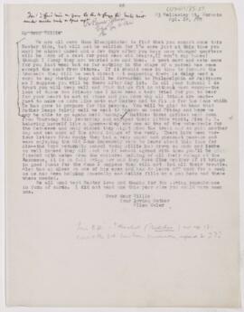 Letter to William Osler, April 24, 1889