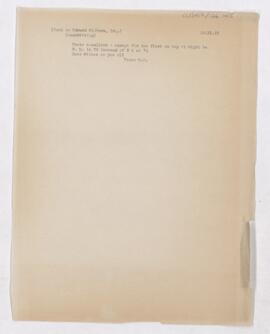Letter to Edward F. Milburn, November 30, 1918