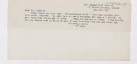 Letter to Thomas Hall Shastid, January 28, 1917