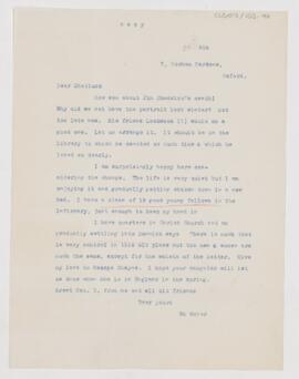 Letter to Frederick Cheever Shattuck, October 6, 1905