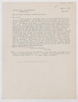 Letter to Mabel Brewster, January 8, 1918