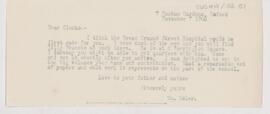 Letter to G.S. Clarke, November 7, 1905