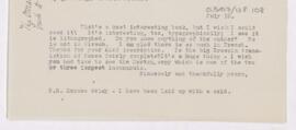 Letter to Edward Granville Browne, July 23, 1919