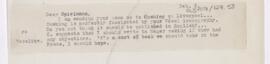 Letter to Marion Harry Spielmann, February 3, 1919