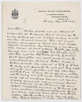 Personal correspondence, Dr. William Cone