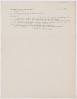 Letter to Edward F. Milburn, December 12, 1913