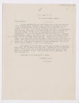 Letter to Fielding Hudson Garrison, December 10, 1915