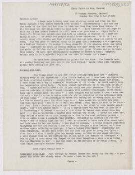 Letter to Mrs. John Revere